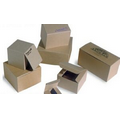 Natural Kraft Groove Gift Box (2"x2"x2")